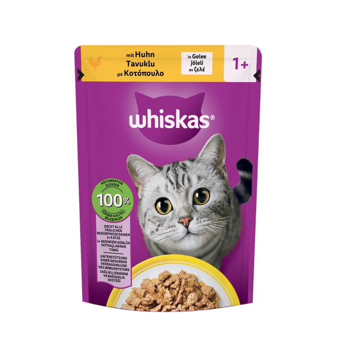 Whiskas Pouch Beef and Poultry 85g